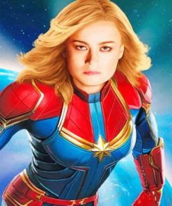 Carol Danvers Captain Marvel Paint by numbers