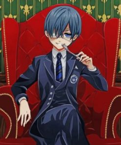 Ciel Phantomhive Black Butler paint by numbers