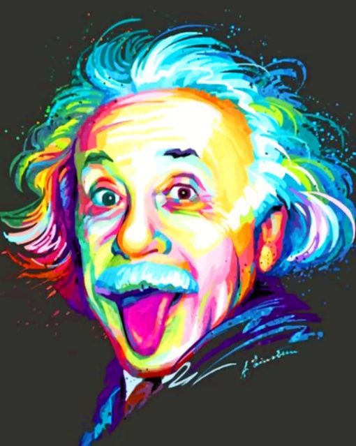 Colorful-albert-einstein-paint-by-numbers