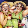 Fat Ladies Drinking paint by numbers
