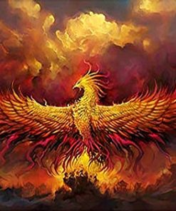 Flame Phoenix Paint by numbers