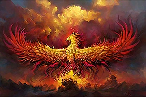 Flame Phoenix Paint by numbers