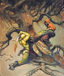 Frank Frazetta Art Work paint by numbers