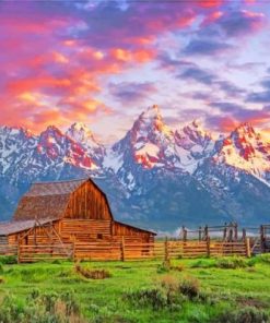 Grand Teton National Park Jackson Hole Paint by numbers