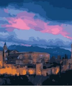 Carcassonne Castle paint by numbers