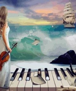 Symphony Of Waves Paint by numbers
