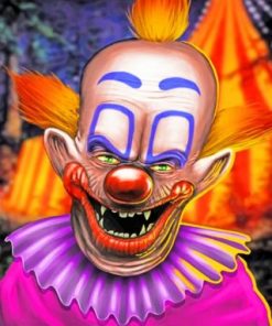 Horror Clown Paint by numbers