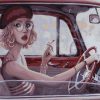 Girl Smoking Cigarette Paint by numbers
