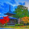 Japan Kyoto Park Autumn Paint by numbers