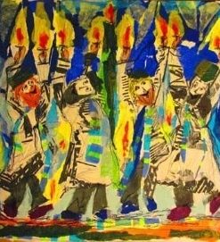 Joyous Flames Paint by numbers