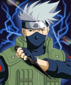 Kakashi Hatake Naruto paint by numbers