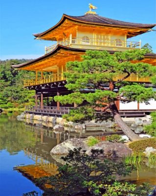 Kinkaku Ji Paint by numbers