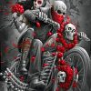 Motocross Skulls paint by numbers