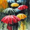 colorful Umbrellas paint by numbers