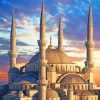 The Blue Mosque Turkey Istanbul paint by numbers