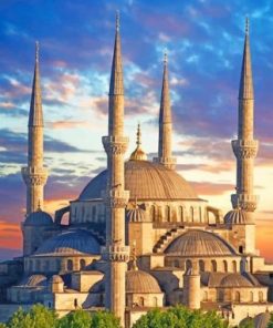 The Blue Mosque Turkey Istanbul paint by numbers