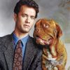 Tom Hanks And His Dog Paint by numbers