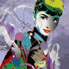 Multicolor Audrey Hepburn Paint by numbers