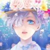 Floral Ciel Phantomhive paint by numbers