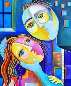 Abstract Couple Paint by numbers