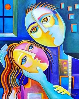 Abstract Couple Paint by numbers