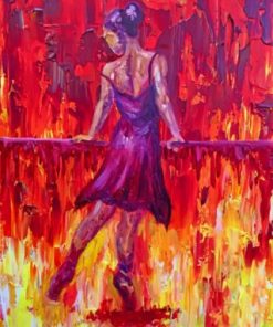 Ballerina Dancing In The Fire paint by numbers