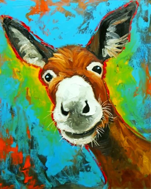 abstract-donkey-paint-by-number
