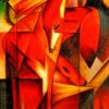 Abstract Foxes Paint by numbers