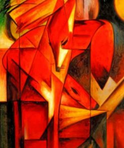 Abstract Foxes Paint by numbers