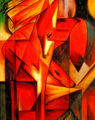 Abstract Foxes Paint by numbers
