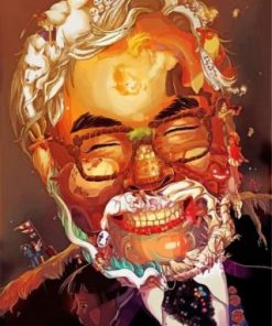 Abstract Hayao Miyazaki Paint by numbebrs