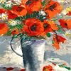 Abstract Poppies Paint by numbers