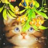 Cat Watching Clown fishes Paint by numbers