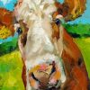 Aesthetic Abstract Cow Paint by numbers