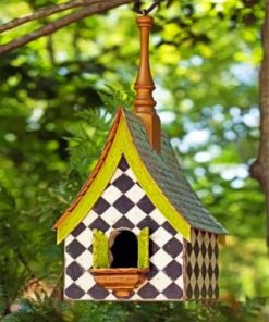 Aesthetic Bird House Paint by numbers