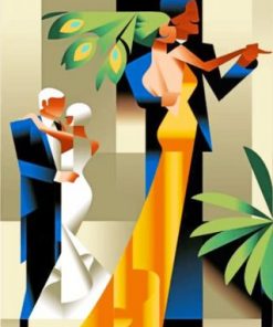 Aesthetic Dancers Pop Art Paint by numbers