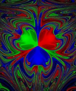 Aesthetic Fractal Chaos Paint by numbers