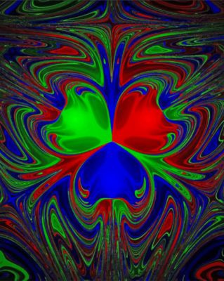 Aesthetic Fractal Chaos Paint by numbers