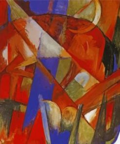 Abstract Brown Horse Paint by numbers