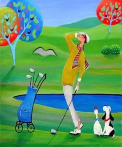 Aesthetic Golfer Paint by numbers