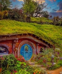 Aesthetic House In New Zealand Paint by numbers