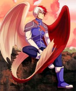 Aesthetic Shoto Todoroki Paint by numbers