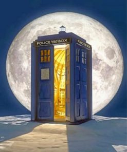 Aesthetic Tardis paint by numbers