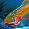 Aesthetic Trout Fish paint by numbers