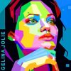 Angelina Jolie Pop Art Paint by numbers