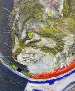 astronaut cat paint by number