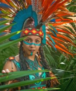 Aztec Forest Woman Paint by numbers