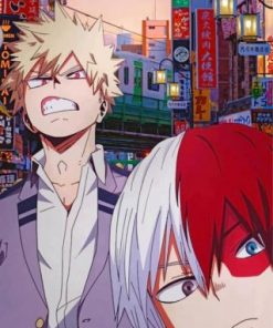 Bakugou And Shoto Todorki Paint by numbers