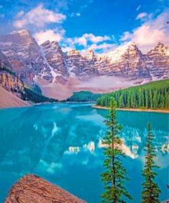 Banff National Park Lake Paint by numbers