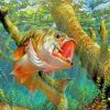 Bass Fish Paint by numbers